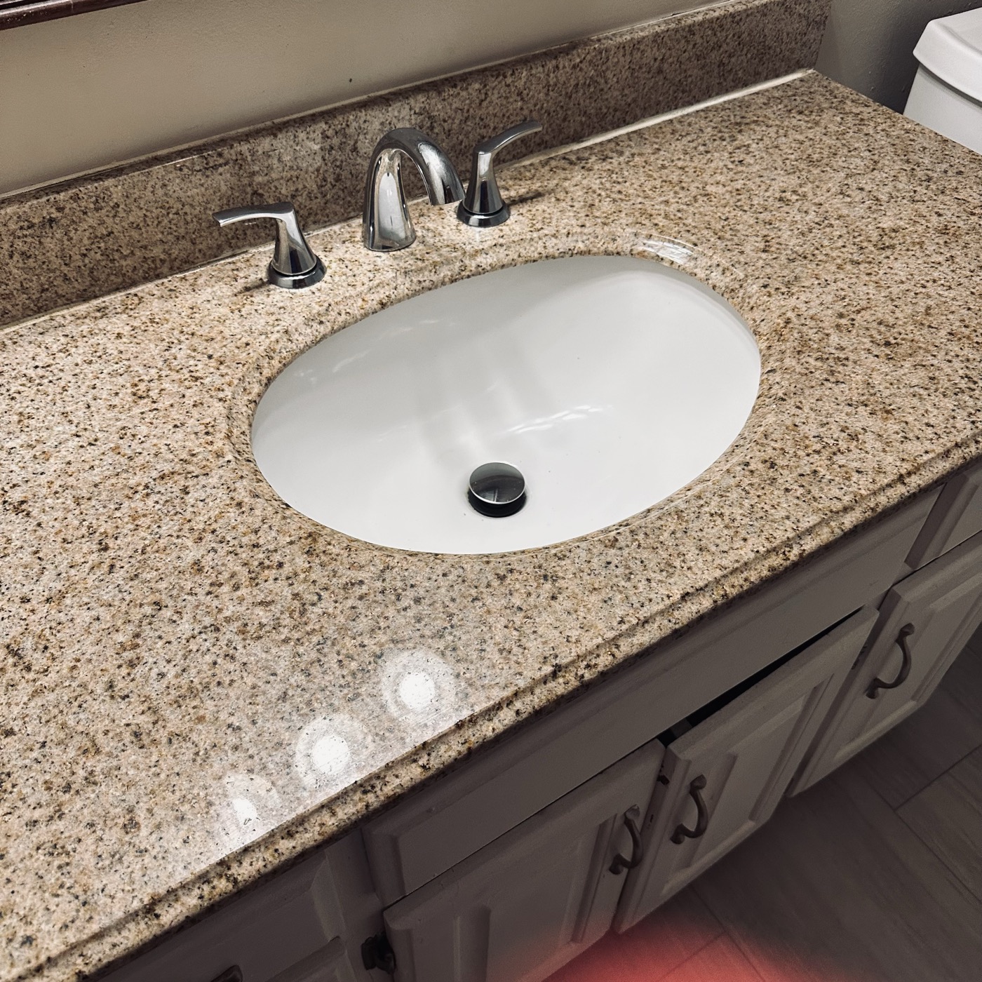 Detailed bathroom vanity